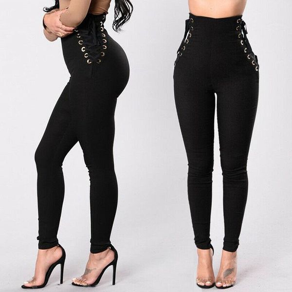 pants leggings trousers womens lace up skinny pencil high waist bandage stretch solid party black 2021 women's & capris, Black;white
pants leggings trousers womens lace up skinny pencil high waist bandage stretch solid party black 2021 women's & capris, Black;white
