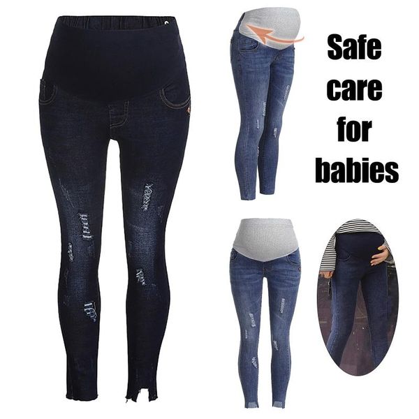 women's jeans pregnant women fashion clothing young mothers slim feet pants protection of baby spring korean style trousers, Blue
women's jeans pregnant women fashion clothing young mothers slim feet pants protection of baby spring korean style trousers, Blue