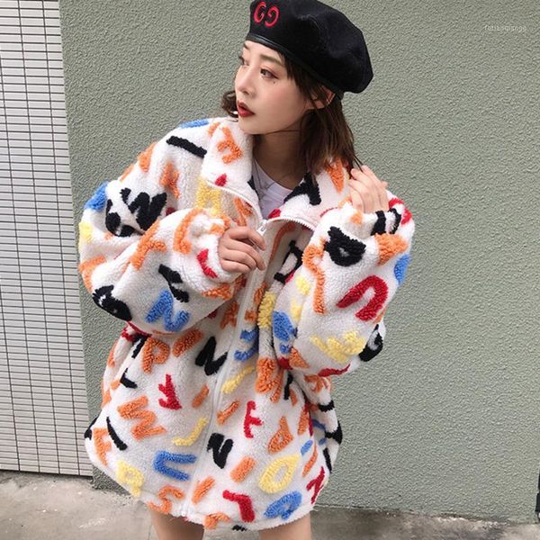 women's jackets lambswool jacket kawaii harajuku style grained fleece cotton coat campus college 2021 autumn and winter, Black;brown
women's jackets lambswool jacket kawaii harajuku style grained fleece cotton coat campus college 2021 autumn and winter, Black;brown