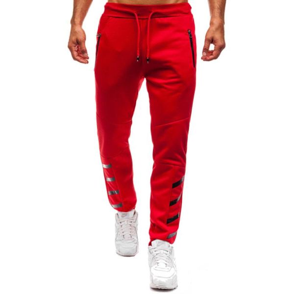 men's pants sweat pantsnice menswear tracksuit patchwork toe print design, Black
