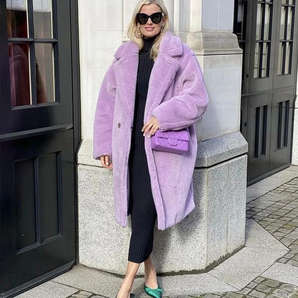 women's fur & faux autumn winter ins blogger lapel long lamb wool coat fluffy jacket solid color loose women 2021 luxury street hipster, Black
women's fur & faux autumn winter ins blogger lapel long lamb wool coat fluffy jacket solid color loose women 2021 luxury street hipster, Black