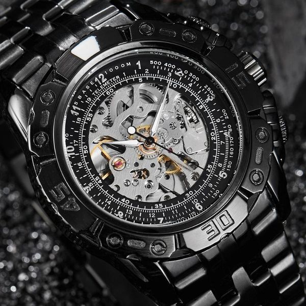 wristwatches creative automatic self wind men mechanical watch luxury black stainless steel watches male big wristwatch relogio masculine, Slivery;brown
wristwatches creative automatic self wind men mechanical watch luxury black stainless steel watches male big wristwatch relogio masculine, Slivery;brown