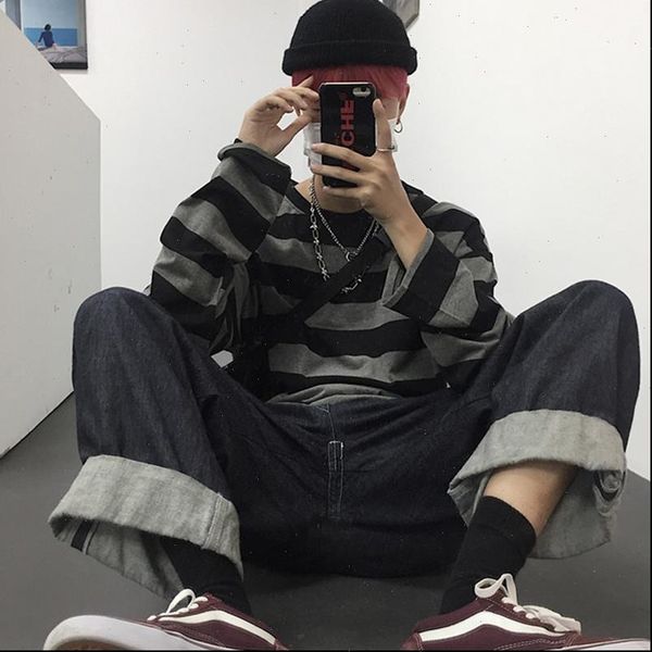 hip hop stripe dropshipping bf womens t shirt camisas club ulzzang punk vintage harajuku strapless long sleeve korean clothes top, White
hip hop stripe dropshipping bf womens t shirt camisas club ulzzang punk vintage harajuku strapless long sleeve korean clothes top, White
