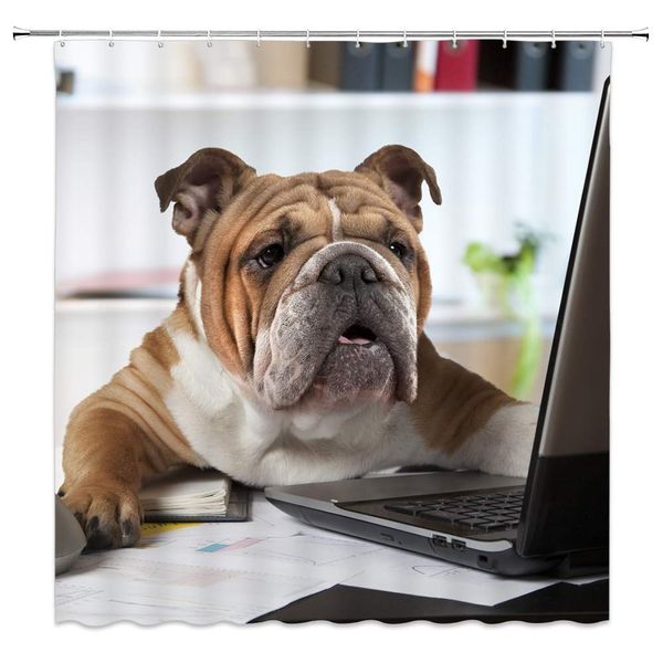 funny dog shower curtain cute puppy playing computer brown bulldog hipster natural animal creative girl boy decor bathroom
funny dog shower curtain cute puppy playing computer brown bulldog hipster natural animal creative girl boy decor bathroom