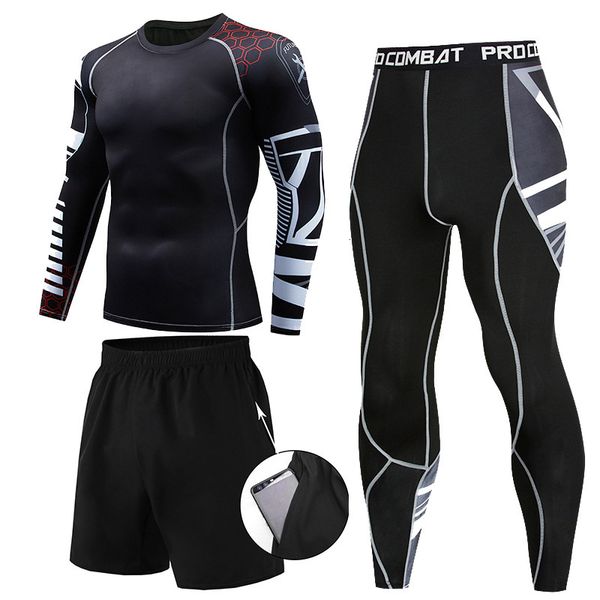tracksuits 2021 new men's three-piece casual fitness running quick-drying sports tight training compression clothes, Gray
tracksuits 2021 new men's three-piece casual fitness running quick-drying sports tight training compression clothes, Gray