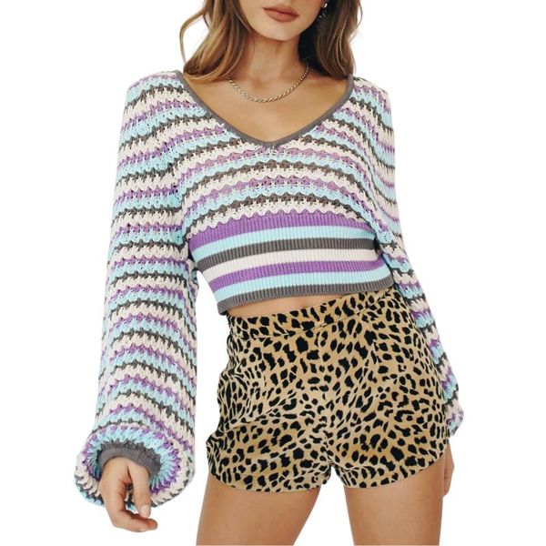 women's sweaters autumn women casual retro color block knitted female ladies stripe pattern long sleeve v-neck knitwear pullovers, White;black
women's sweaters autumn women casual retro color block knitted female ladies stripe pattern long sleeve v-neck knitwear pullovers, White;black