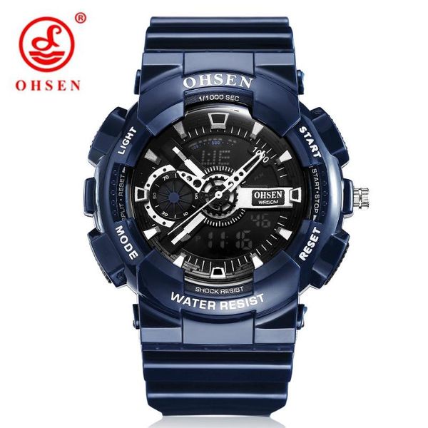 wristwatches ohsen digital quartz men watches male gift blue gold dial 30m waterproof fashion military led wristwatch relogio masculino, Slivery;brown
wristwatches ohsen digital quartz men watches male gift blue gold dial 30m waterproof fashion military led wristwatch relogio masculino, Slivery;brown
