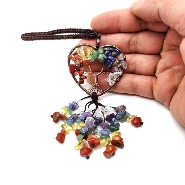 healing natural stone tree of life keychain pendant 7 chakra copper wire wrapped reiki crystal hang decoration for lady handbag, Silver
healing natural stone tree of life keychain pendant 7 chakra copper wire wrapped reiki crystal hang decoration for lady handbag, Silver