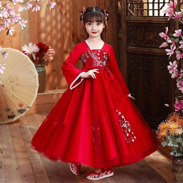 girls' hanfu autumn dress ancient style embroidery party coming-of-age ceremonywedding evening year's wear ethnic clothing, Red
girls' hanfu autumn dress ancient style embroidery party coming-of-age ceremonywedding evening year's wear ethnic clothing, Red