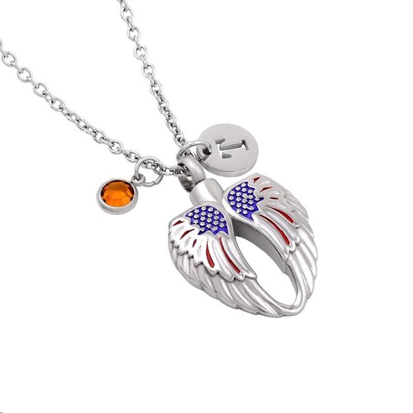 pendant necklaces ijd0056 the america flag memorial urn with birthstone charm,stainless steel cremation keepsake jewelry ashes necklace, Silver
pendant necklaces ijd0056 the america flag memorial urn with birthstone charm,stainless steel cremation keepsake jewelry ashes necklace, Silver
