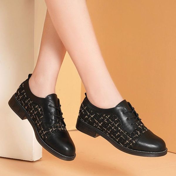 dress shoes women leather 2021 girl chaussure femme zapatos mujer, Black 
dress shoes women leather 2021 girl chaussure femme zapatos mujer, Black