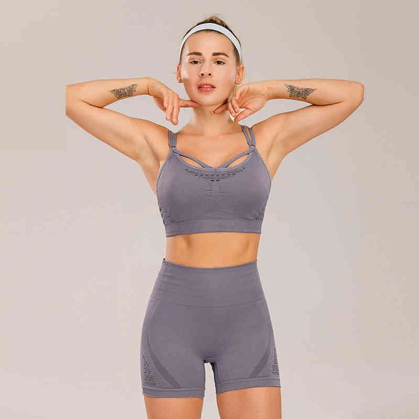 women's tracksuits seamless 2 pieces shorts set workout gym wear running clothes tracksuit sportswear fitness women yoga ensemble, Gray
women's tracksuits seamless 2 pieces shorts set workout gym wear running clothes tracksuit sportswear fitness women yoga ensemble, Gray