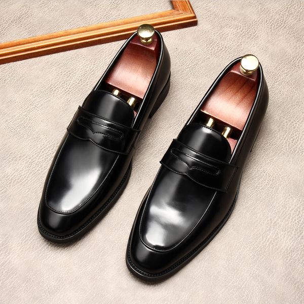 Dress Shoes Mens Fashion Wedding Genuine Leather Round Head Slip On Formal Business Shoe Black Casual Oxford Shoes Men Lofers
Dress Shoes Mens Fashion Wedding Genuine Leather Round Head Slip On Formal Business Shoe Black Casual Oxford Shoes Men Lofers