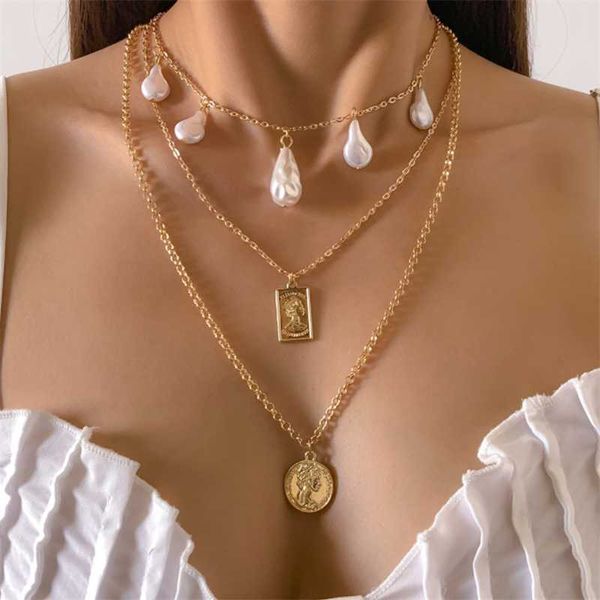 chains fashion vintage coin pendant necklaces for women long choker baroque pearl chain necklace gold silver color jewelry
chains fashion vintage coin pendant necklaces for women long choker baroque pearl chain necklace gold silver color jewelry