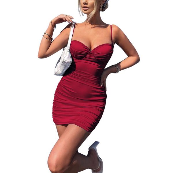 casual dresses women fashion sleeveless ruched dress ladies female stylish solid color for party, Black;gray
casual dresses women fashion sleeveless ruched dress ladies female stylish solid color for party, Black;gray