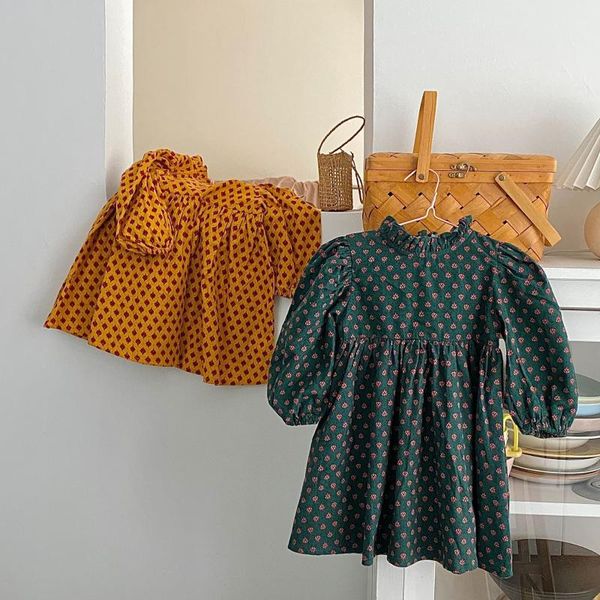 girl's dresses 2021 girls ruffles floral dress autumn cotton fashion kids clothes 2-7 years, Red;yellow
girl's dresses 2021 girls ruffles floral dress autumn cotton fashion kids clothes 2-7 years, Red;yellow