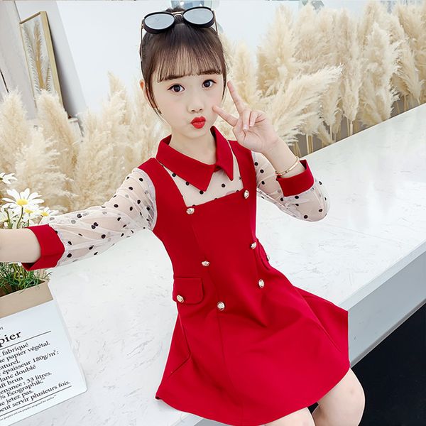 kids dresses for girls dot dress girls patchwork party dress child casual style costume girl 6 8 10 12 14, Red;yellow
kids dresses for girls dot dress girls patchwork party dress child casual style costume girl 6 8 10 12 14, Red;yellow