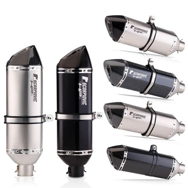 motorcycle exhaust system 470mm universal muffler pipe both side carbon fiber escape moto db killer for f700gs f850gs tmax530 c650gt r1
motorcycle exhaust system 470mm universal muffler pipe both side carbon fiber escape moto db killer for f700gs f850gs tmax530 c650gt r1