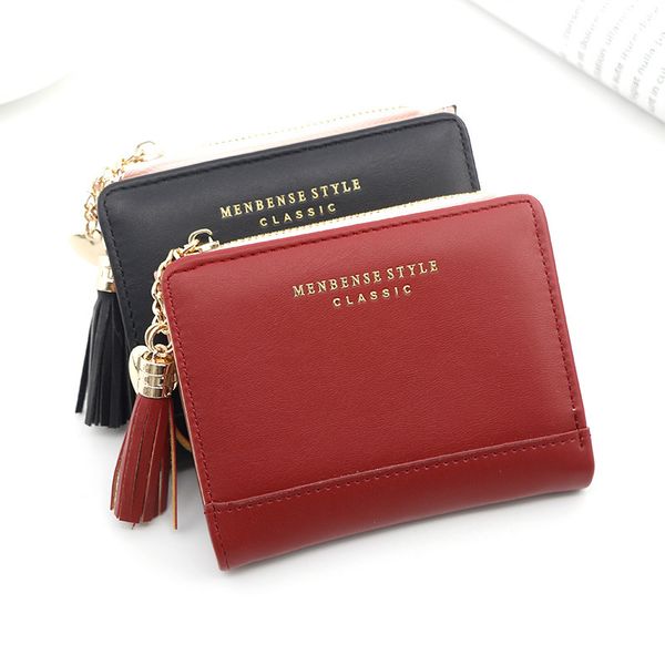 new korean simple and versatile tassel zipper hand bag zero wallet women's short wallet, Red;black
new korean simple and versatile tassel zipper hand bag zero wallet women's short wallet, Red;black