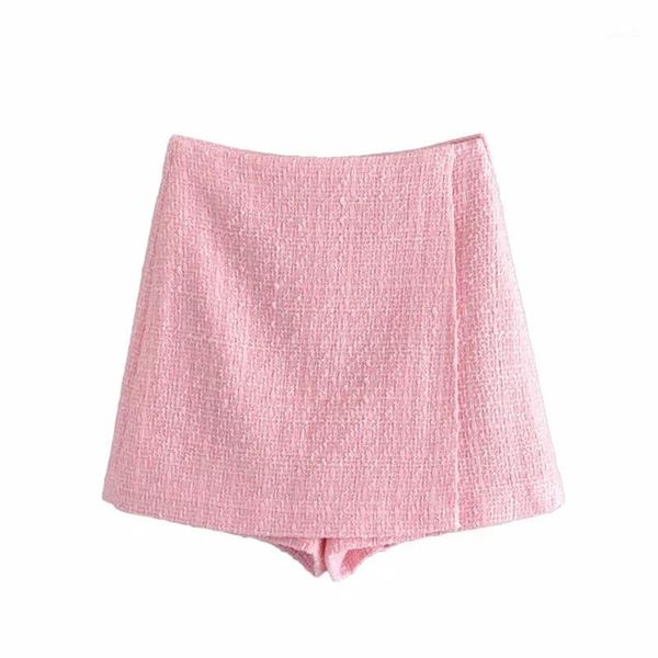 women's shorts tide chic tweed hakama women casual pink skirt elegant ladies a line mini culottes, White;black
women's shorts tide chic tweed hakama women casual pink skirt elegant ladies a line mini culottes, White;black