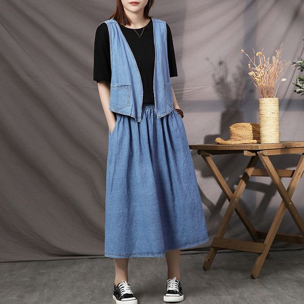 denim skirts and of three cotton cotton-washed cardigan jacket jeans skirt oversized ensemble k900 tracksuit 7qrt, Black
denim skirts and of three cotton cotton-washed cardigan jacket jeans skirt oversized ensemble k900 tracksuit 7qrt, Black