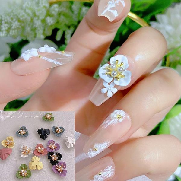 nail art decorations 10pcs metal flower decoration 12x11.5mm colorful three petal pearl jewelry accessories alloy spray paint charms &, Silver;gold
nail art decorations 10pcs metal flower decoration 12x11.5mm colorful three petal pearl jewelry accessories alloy spray paint charms &, Silver;gold