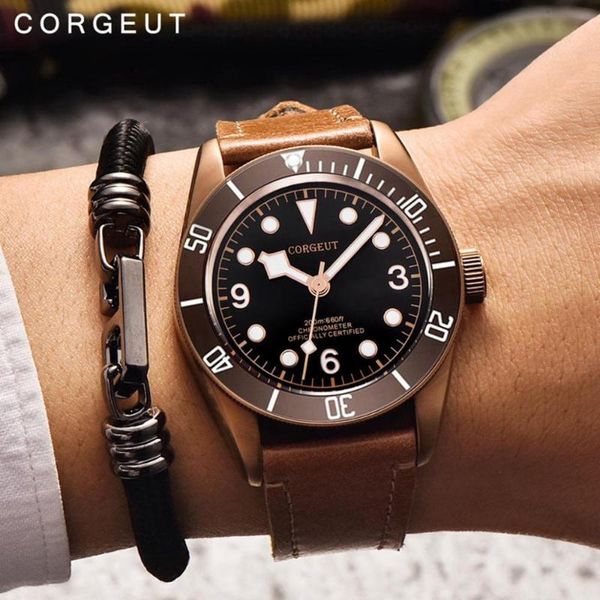 wristwatches 2021 corgeut men watches automatic mechanical pvd waterproof swim male clock mens wrist watch relogio masculin, Slivery;brown
wristwatches 2021 corgeut men watches automatic mechanical pvd waterproof swim male clock mens wrist watch relogio masculin, Slivery;brown