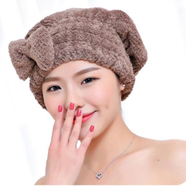 towel bowknot women bathroom absorbent quick-drying polyester cotton bath hair dry cap head wrap hat salon
towel bowknot women bathroom absorbent quick-drying polyester cotton bath hair dry cap head wrap hat salon