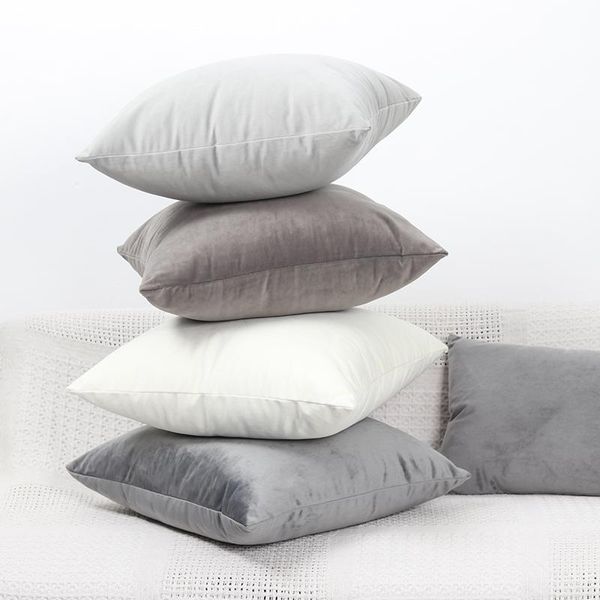 cushion/decorative pillow luxury gray velvet cushion cover case green yellow pink blue white black home decorative sofa throw pillows
cushion/decorative pillow luxury gray velvet cushion cover case green yellow pink blue white black home decorative sofa throw pillows