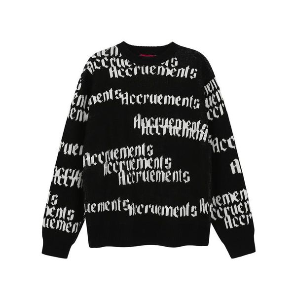 men's sweaters 2021 men hip hop knitted sweater streetwear letter print pullover autumn harajuku cotton casual black white pullovers, White;black
men's sweaters 2021 men hip hop knitted sweater streetwear letter print pullover autumn harajuku cotton casual black white pullovers, White;black