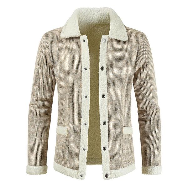 men's sweaters 2021 sweater coat thick fleece warm wool cardigan jumpers men long sleeve knitted, White;black
men's sweaters 2021 sweater coat thick fleece warm wool cardigan jumpers men long sleeve knitted, White;black