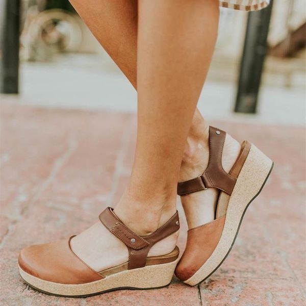 summer pu leather women sandals gladiator mid heels vintage ladies shoes platform wedges roman zapatos mujer big size, Black
summer pu leather women sandals gladiator mid heels vintage ladies shoes platform wedges roman zapatos mujer big size, Black