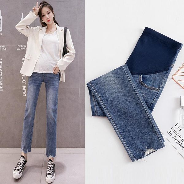 pregnancy abdominal jeans autumn denim maternity straight pants for pregnant women clothes high waist trousers loose bottoms, White
pregnancy abdominal jeans autumn denim maternity straight pants for pregnant women clothes high waist trousers loose bottoms, White