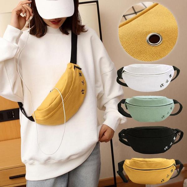 waist bags women pack canvas bag chest crossbody wild zipper stree style for camping and hiking trend
waist bags women pack canvas bag chest crossbody wild zipper stree style for camping and hiking trend