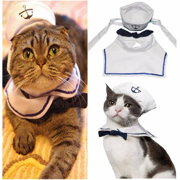 dog apparel fashion pet clothing and cap set small cat puppy sailor outfit costume 2pcs hat & cape
dog apparel fashion pet clothing and cap set small cat puppy sailor outfit costume 2pcs hat & cape