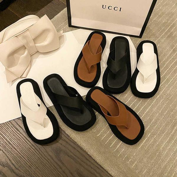 slippers 2021 summer sandals and women flip-flops thick-soled women's fashion outer wear flat beach shoes, Black
slippers 2021 summer sandals and women flip-flops thick-soled women's fashion outer wear flat beach shoes, Black