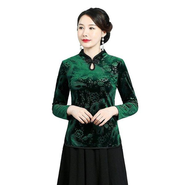 ethnic clothing chinese style women 2021 vintage shirt tunic gold velvet embossing blouse and ladies, Red
ethnic clothing chinese style women 2021 vintage shirt tunic gold velvet embossing blouse and ladies, Red