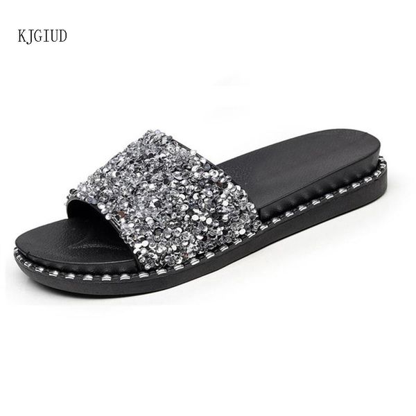 summer fashion women's slippers outside wearing a flat-bottomed student female beach sandals and women, Black
summer fashion women's slippers outside wearing a flat-bottomed student female beach sandals and women, Black