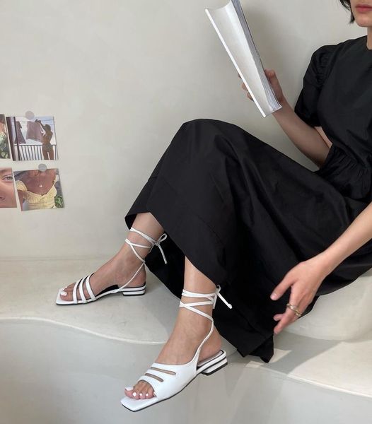 sandals 2021 narrow band gladiator women slippers summer shoes square toe slip on sandales rome low heels sandalias, Black
sandals 2021 narrow band gladiator women slippers summer shoes square toe slip on sandales rome low heels sandalias, Black