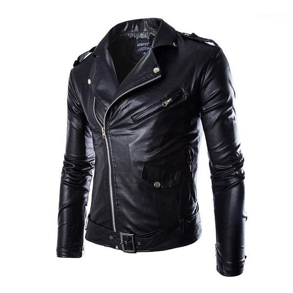 men's fur & faux pu leather jacket causal belted motorcycle zipper biker coat, Black
men's fur & faux pu leather jacket causal belted motorcycle zipper biker coat, Black
