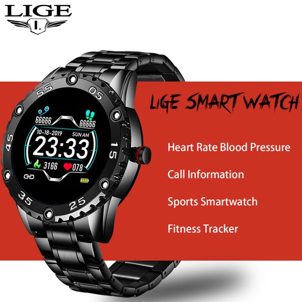 lige men smart watch heart rate monitoring smartwatch waterproof fitness tracker pedometer sport smart watch men for android iosg, Slivery;brown
lige men smart watch heart rate monitoring smartwatch waterproof fitness tracker pedometer sport smart watch men for android iosg, Slivery;brown