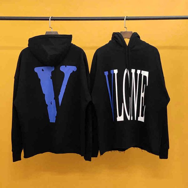 long 2021 brand v hoodie trendy classic blue large print street men's and women's loose casual versatile, Black
long 2021 brand v hoodie trendy classic blue large print street men's and women's loose casual versatile, Black