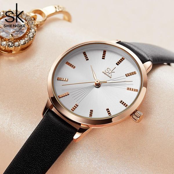 wristwatches shengke ladies classic black quartz watch leather strap casual waterproof gift for and women's, Slivery;brown
wristwatches shengke ladies classic black quartz watch leather strap casual waterproof gift for and women's, Slivery;brown