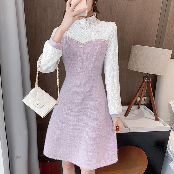casual dresses coigarsam knitting women dress add wool purple 6819, Black;gray
casual dresses coigarsam knitting women dress add wool purple 6819, Black;gray