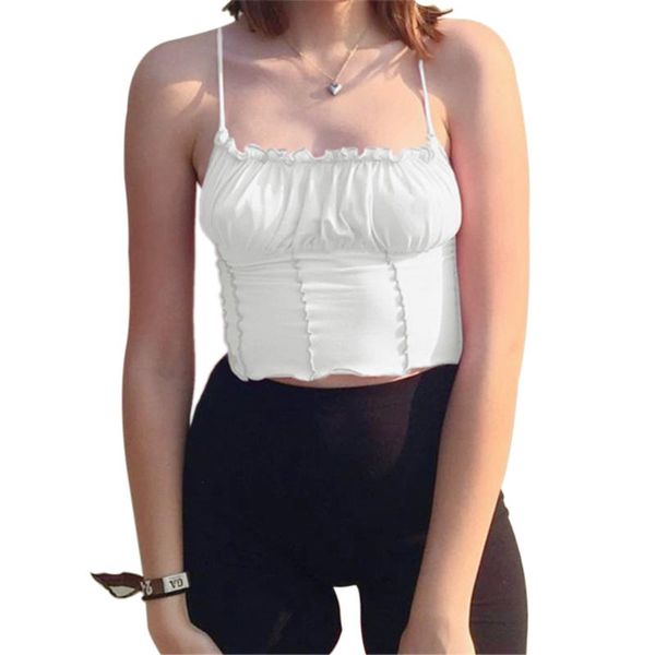 women's tanks & camis slim bottoming camisole pleated design sleeveless suitable for club dating gift, White
women's tanks & camis slim bottoming camisole pleated design sleeveless suitable for club dating gift, White