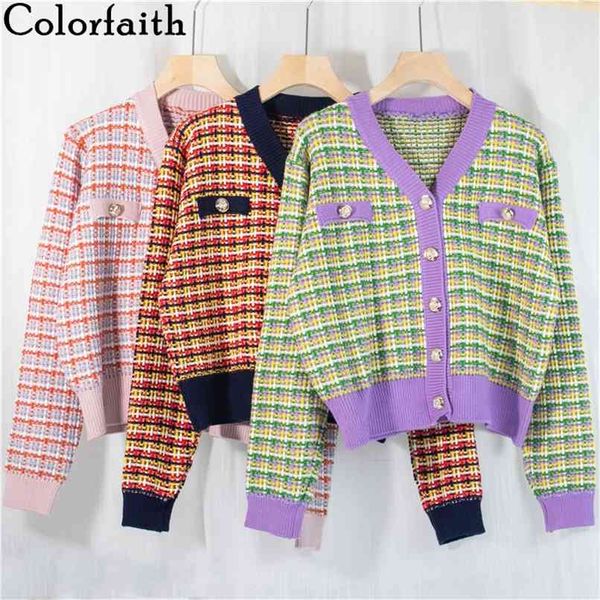 autumn winter women sweaters buttons short cardigans plaid oversize korean lady checkered knitwears swc1057 210427, White;black
autumn winter women sweaters buttons short cardigans plaid oversize korean lady checkered knitwears swc1057 210427, White;black