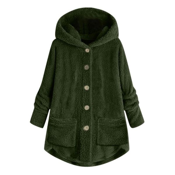 women's jackets women brand fashion comfortable plus size button plush hooded loose cardigan wool coat winter jacket chaqueta mujer, Black;brown
women's jackets women brand fashion comfortable plus size button plush hooded loose cardigan wool coat winter jacket chaqueta mujer, Black;brown