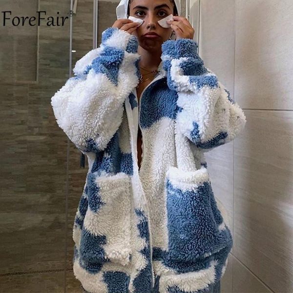 women's jackets forefair long sleeve turn down collar tie dye pocket cashmere coat autumn winter zipper casual loose faux fur jacket ou, Black;brown
women's jackets forefair long sleeve turn down collar tie dye pocket cashmere coat autumn winter zipper casual loose faux fur jacket ou, Black;brown