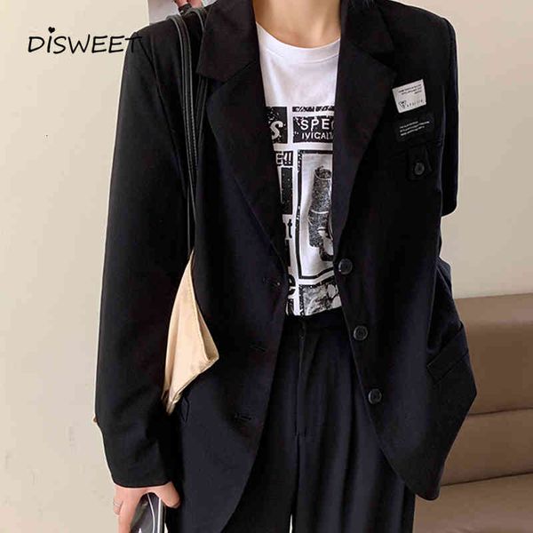 suits solid loose blazers woman korean long-sleeved suit-collar slim blazer women simplicity single-breasted autumn suit women's, White;black
suits solid loose blazers woman korean long-sleeved suit-collar slim blazer women simplicity single-breasted autumn suit women's, White;black