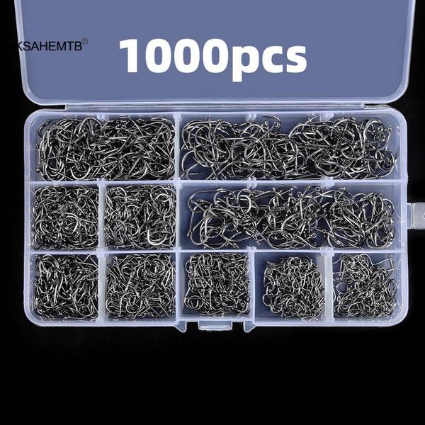 fishing hooks set high carbon steel barbed fish hook for saltwater freshwater gear mj
fishing hooks set high carbon steel barbed fish hook for saltwater freshwater gear mj